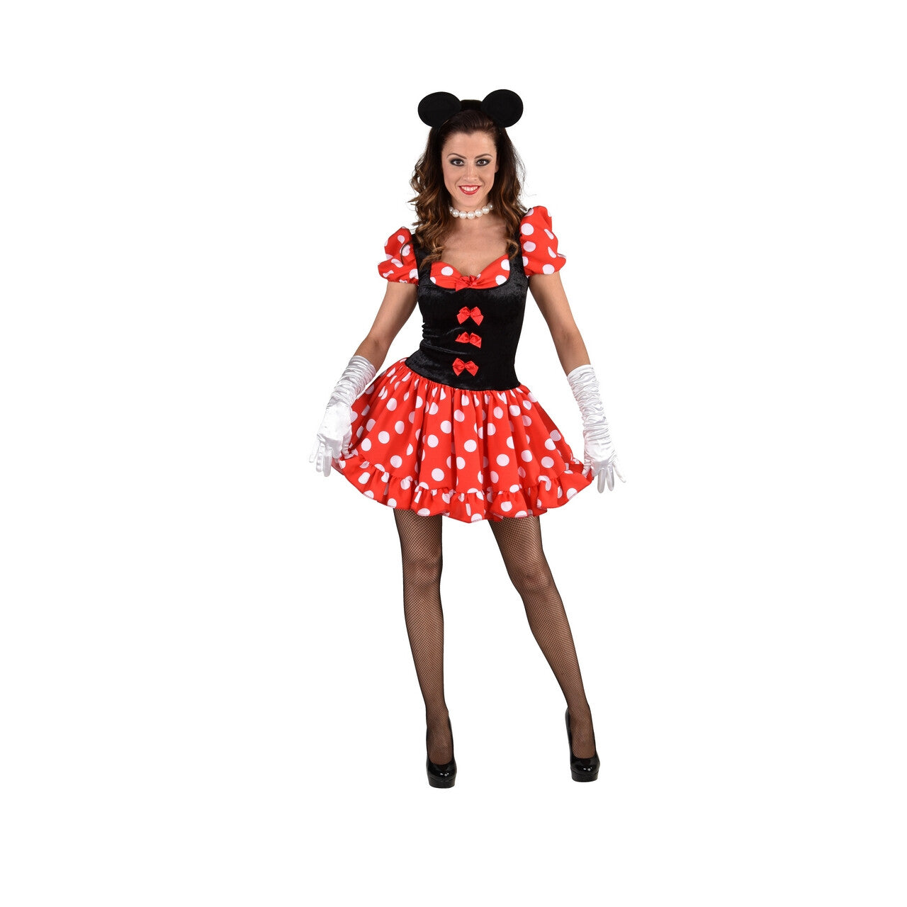 Op deze afbeelding zie je een Kostuums, van het merk Magic By Freddy's. Tekenfilm Muis Minnie Vrouw Kostuum