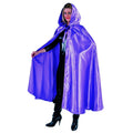 Glanzend Paarse Cape Met Capuchon Vrouw