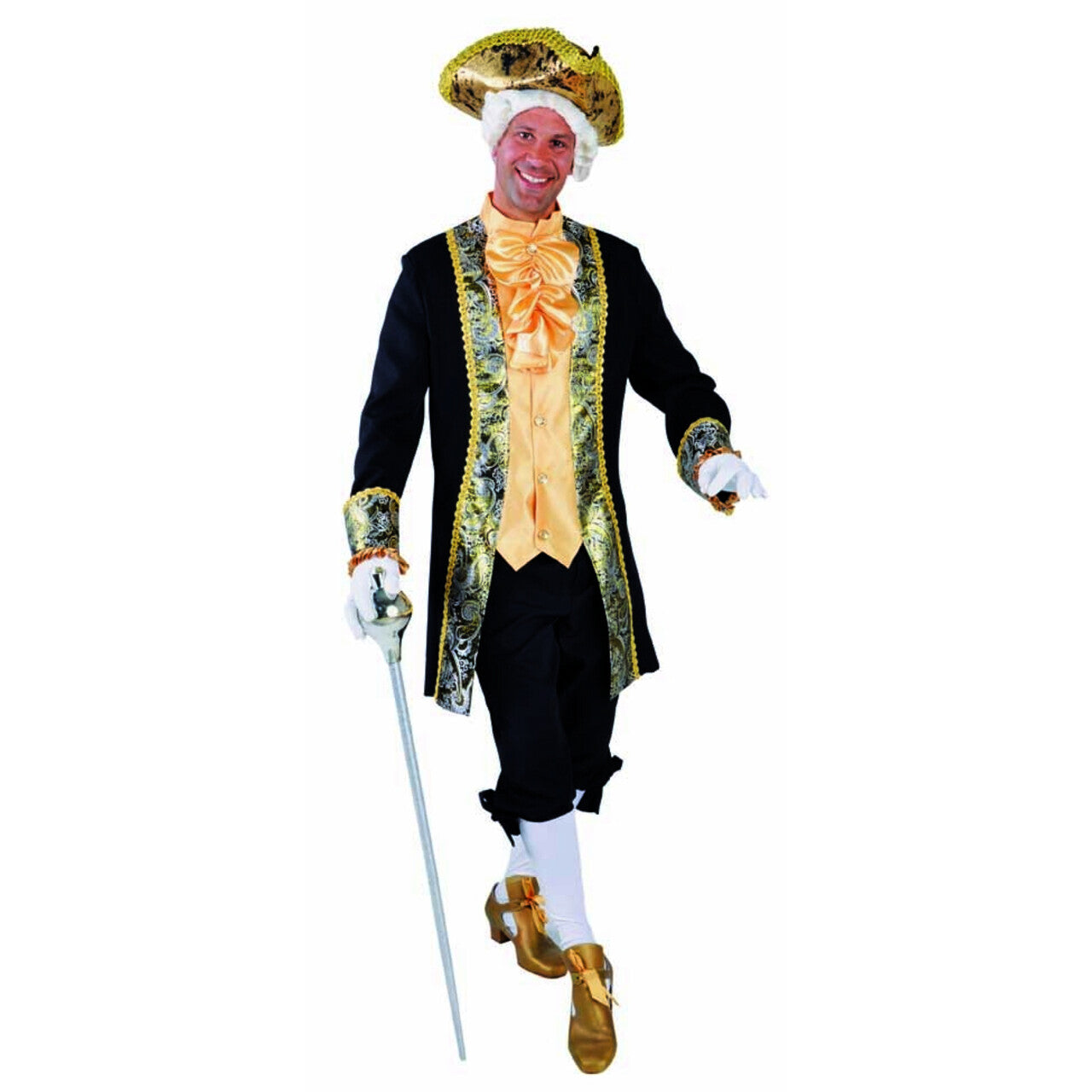 Op deze afbeelding zie je een Kostuums, van het merk Magic By Freddy's. Markies Henri De Honfleur Man Kostuum