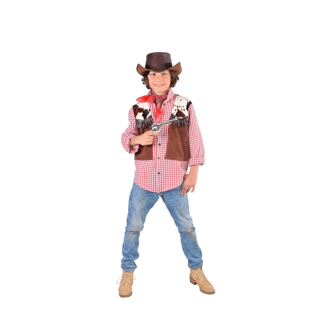 Op deze afbeelding zie je een Kostuums, van het merk Magic By Freddy's. Hemd En Vest Rodeo Cowboy Jongen