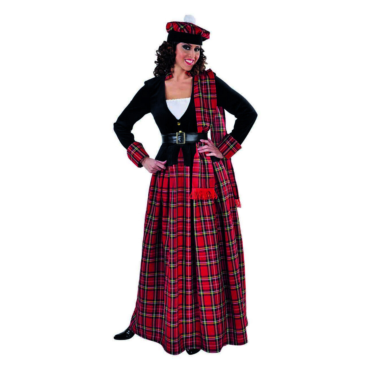 Op deze afbeelding zie je een Kostuums, van het merk Magic By Freddy's. Fiona Mc Flirty Schots Hoogland Vrouw Kostuum