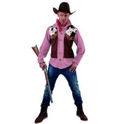 Op deze afbeelding zie je een Kostuums, van het merk Magic By Freddy's. Prairie Jager Cowboy Hemd En Vest Man