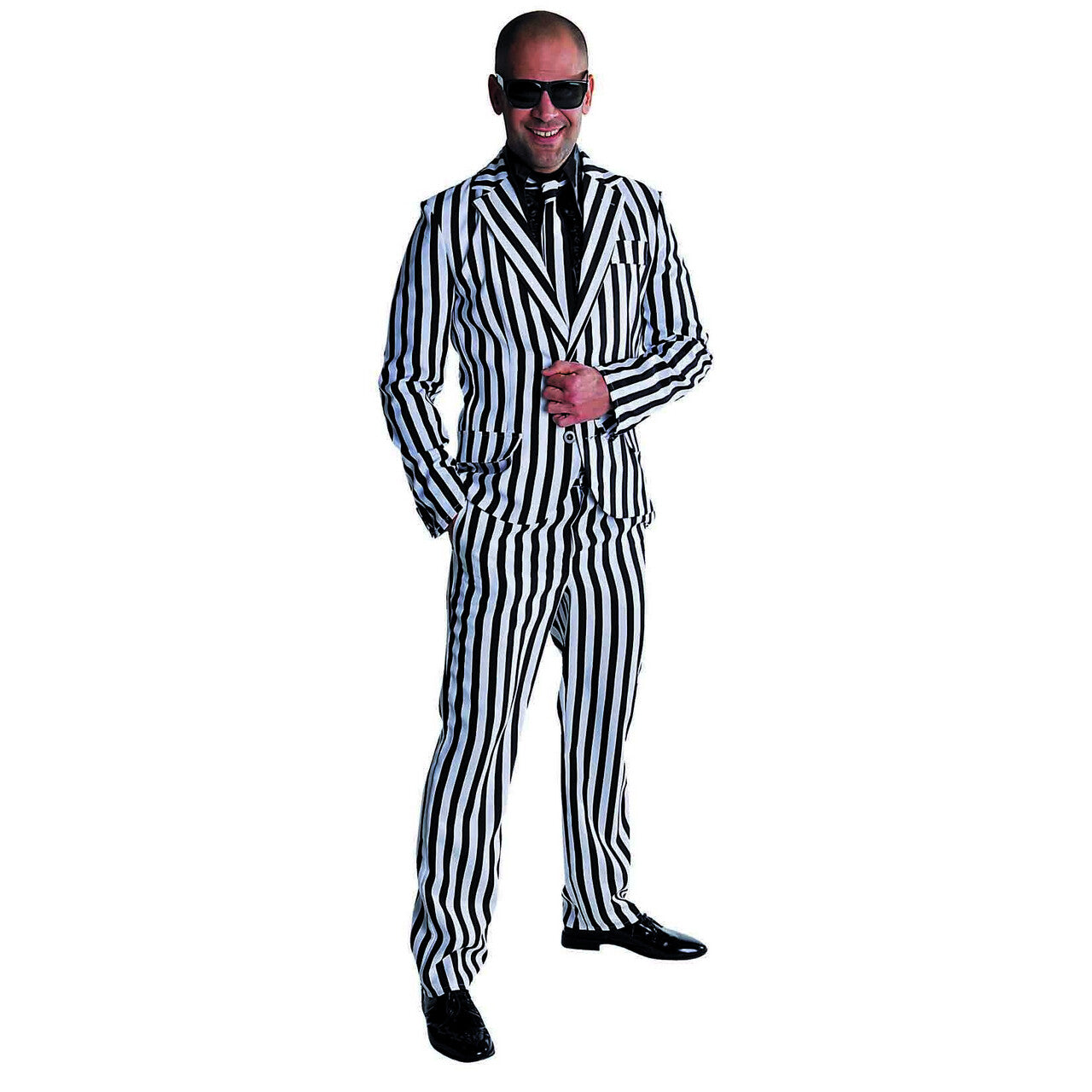 Op deze afbeelding zie je een Kostuums, van het merk Magic By Freddy's. Hele Brede Krijtstreep Man Kostuum