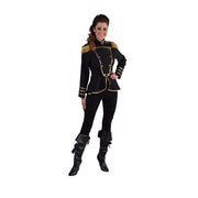 Op deze afbeelding zie je een Kostuums, van het merk Magic By Freddy's. Cavalerie Uniform Jas Zwart Vrouw