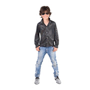 Op deze afbeelding zie je een Kostuums, van het merk Magic By Freddy's. Zwarte Pailletten Blouse Justin Jongen