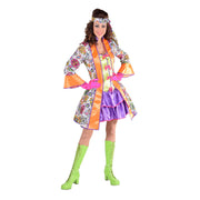 Op deze afbeelding zie je een Kostuums, van het merk Magic By Freddy's. Kleurige Schedels Day Of The Dead Vrouw Kostuum