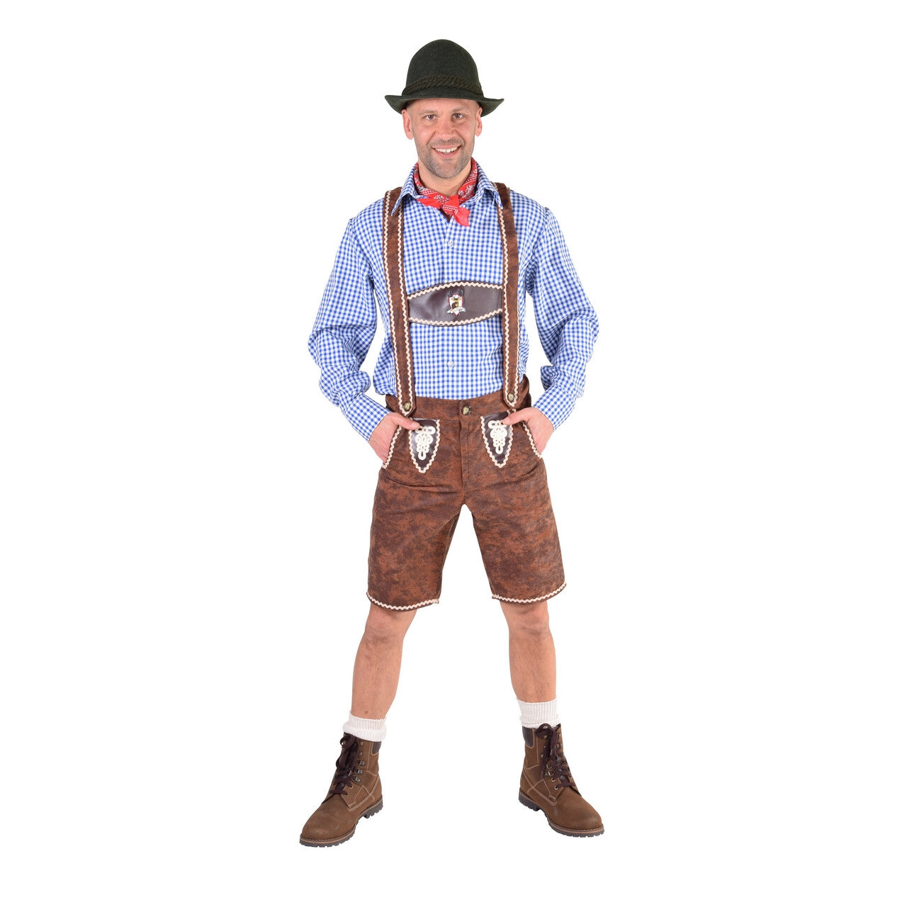 Op deze afbeelding zie je een Kostuums, van het merk Magic By Freddy's. Lederhosen Karl Krombacher Man