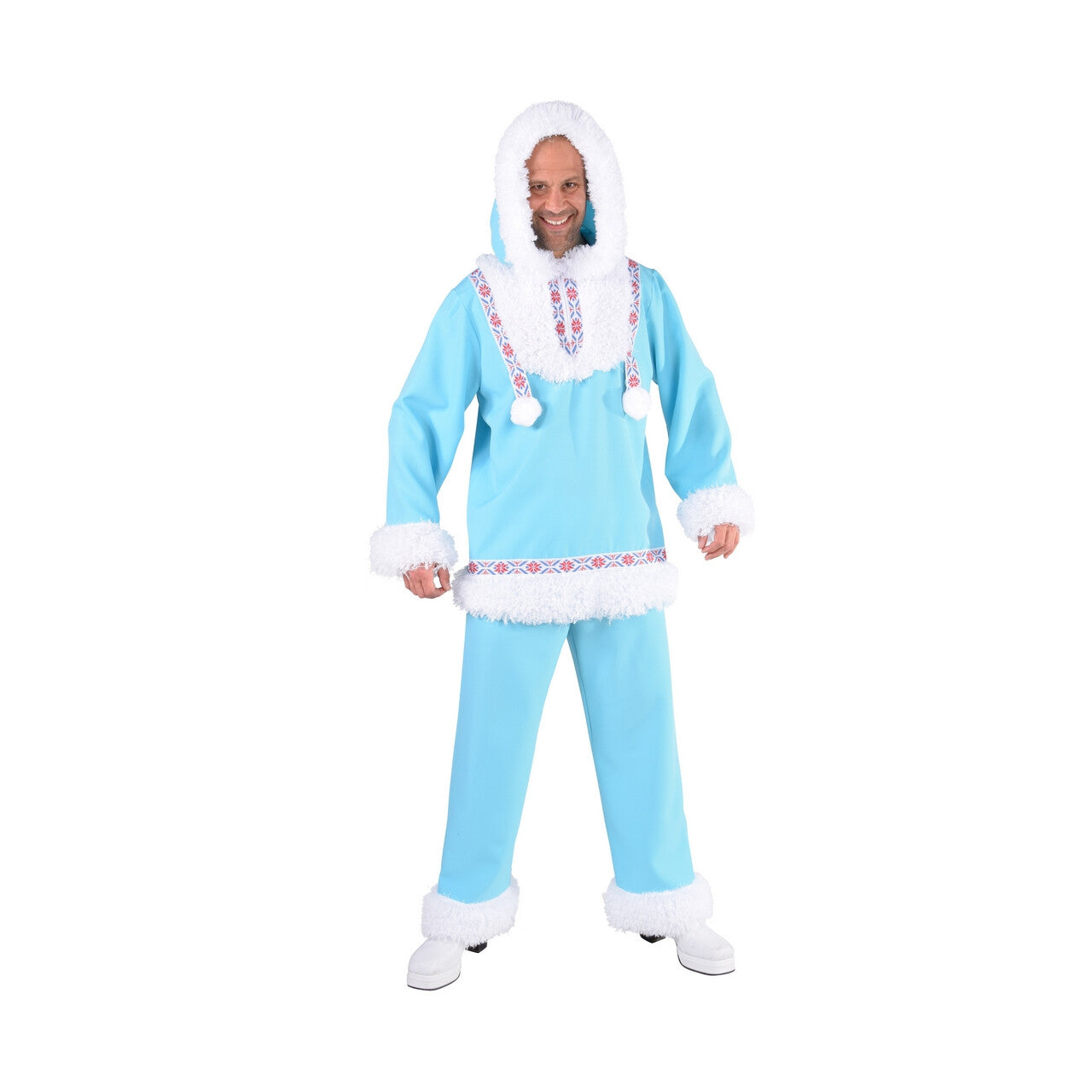 Op deze afbeelding zie je een Kostuums, van het merk Magic By Freddy's. Immuun Voor De Kou Eskimo Noordpool Man Kostuum