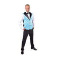 Lichtblauw Show Vest Pailletten Man