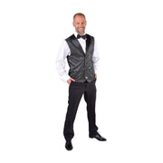 Op deze afbeelding zie je een Kostuums, van het merk Magic By Freddy's. Zwart Show Vest Pailletten Man