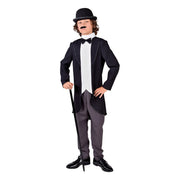 Op deze afbeelding zie je een Kostuums, van het merk Magic By Freddy's. Jaren 20 Filmheld Charlie Jongen Kostuum