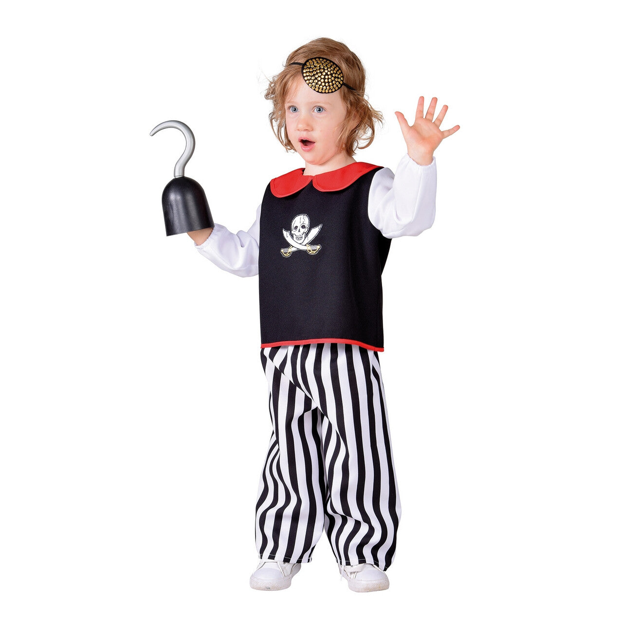 Op deze afbeelding zie je een Kostuums, van het merk Magic By Freddy's. Grote Schat Piraat Jongen Kostuum