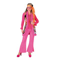 Hippie Vest Lang Flamingo Bont Vrouw