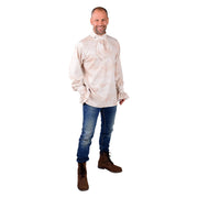 Op deze afbeelding zie je een Kostuums, van het merk Magic By Freddy's. Blouse Musketier Met Jabot Creme Man