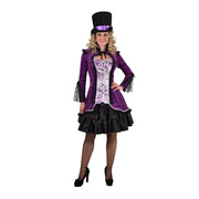 Op deze afbeelding zie je een Kostuums, van het merk Magic By Freddy's. Vergulde Bourgeoisie Jas Paars Vrouw