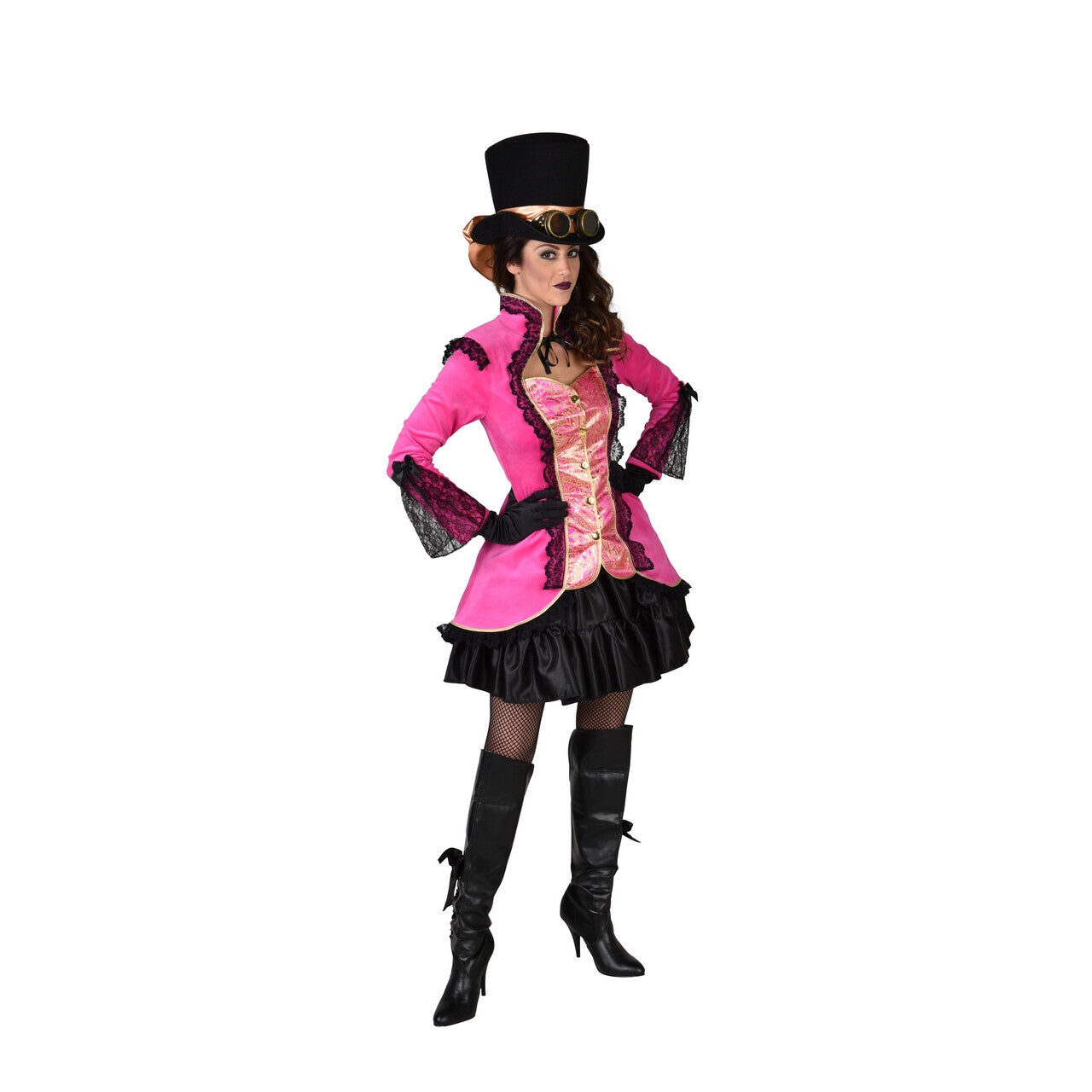 Op deze afbeelding zie je een Kostuums, van het merk Magic By Freddy's. Vergulde Bourgeoisie Jas Roze Vrouw