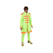 Op deze afbeelding zie je een Kostuums, van het merk Magic By Freddy's. Fel Groen Lonely Hearts Club Beatles Man Kostuum
