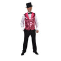 Opvallend Roze Pailletten Vest Musical Man