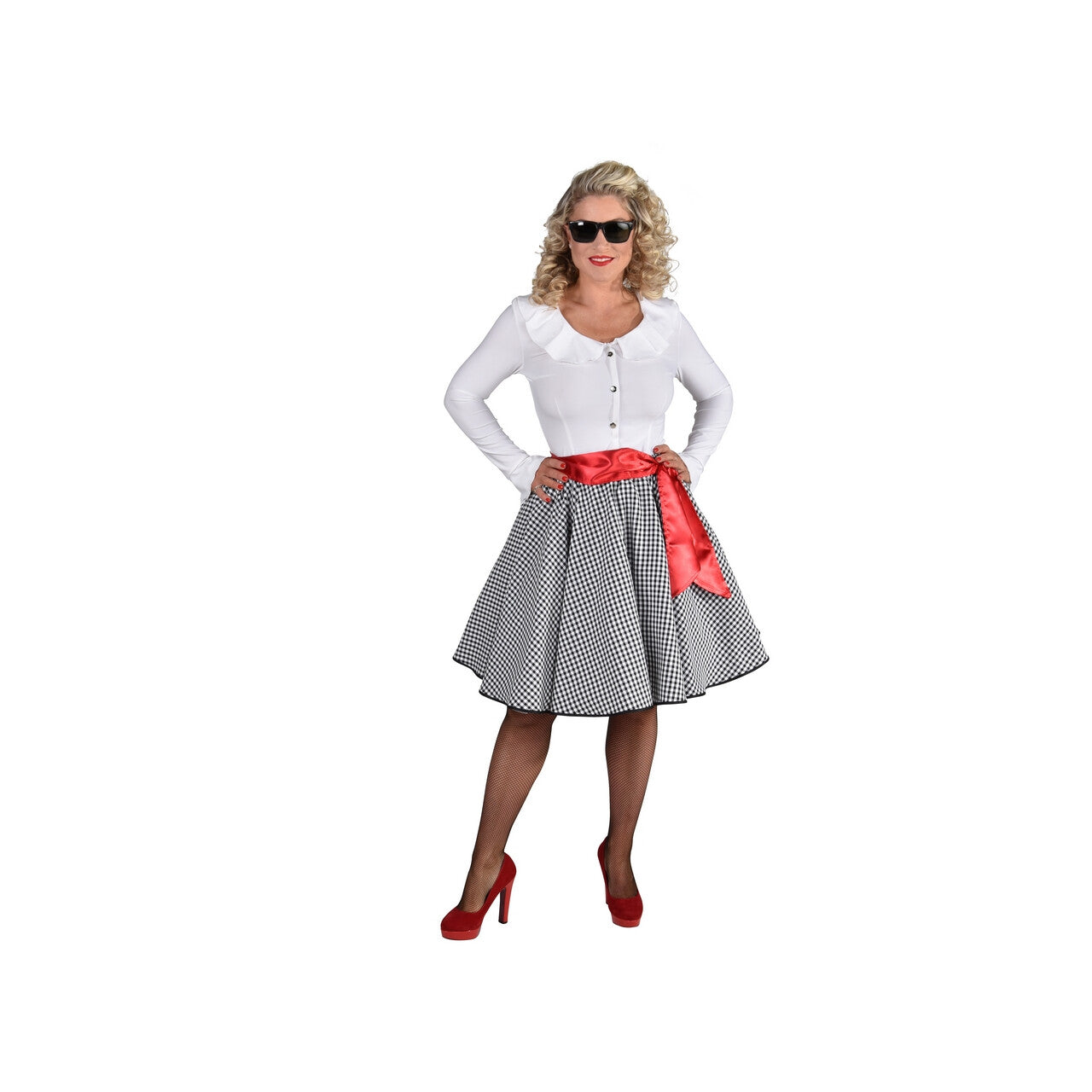 Op deze afbeelding zie je een Kostuums, van het merk Magic By Freddy's. Rock And Roll Rok Audrey Vrouw