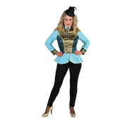 Op deze afbeelding zie je een Kostuums, van het merk Magic By Freddy's. Parmantige Uniform Jas Turquoise Vrouw