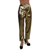 Op deze afbeelding zie je een Kostuums, van het merk Magic By Freddy's. De Bom Op De Dansvloer Disco Broek Goud Vrouw