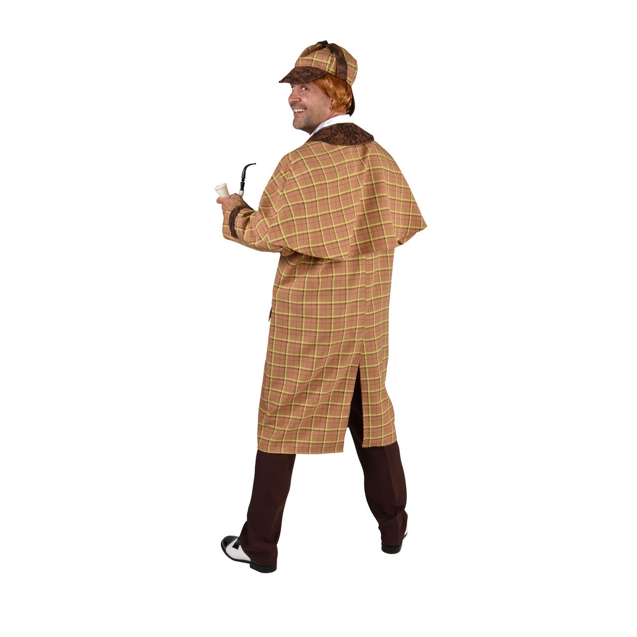 Op deze afbeelding zie je een Kostuums, van het merk Magic By Freddy's. Super Detective Speurneus Sherlock Man Kostuum