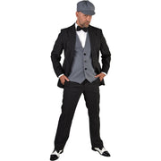 Op deze afbeelding zie je een Kostuums, van het merk Magic By Freddy's. Jaren 20 Peaky Gangster Set Vierdelig Zwart Man