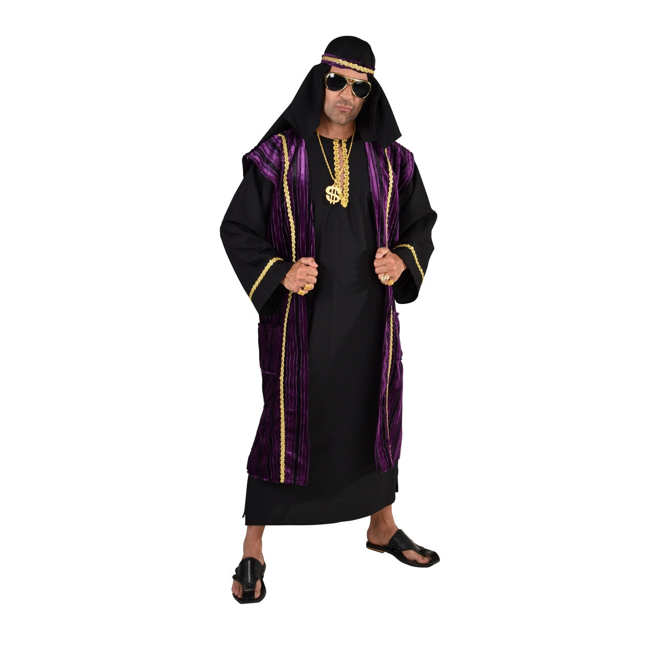 Op deze afbeelding zie je een Kostuums, van het merk Magic By Freddy's. Arabische Ali Baba Sprookjes Sjeik Man Kostuum