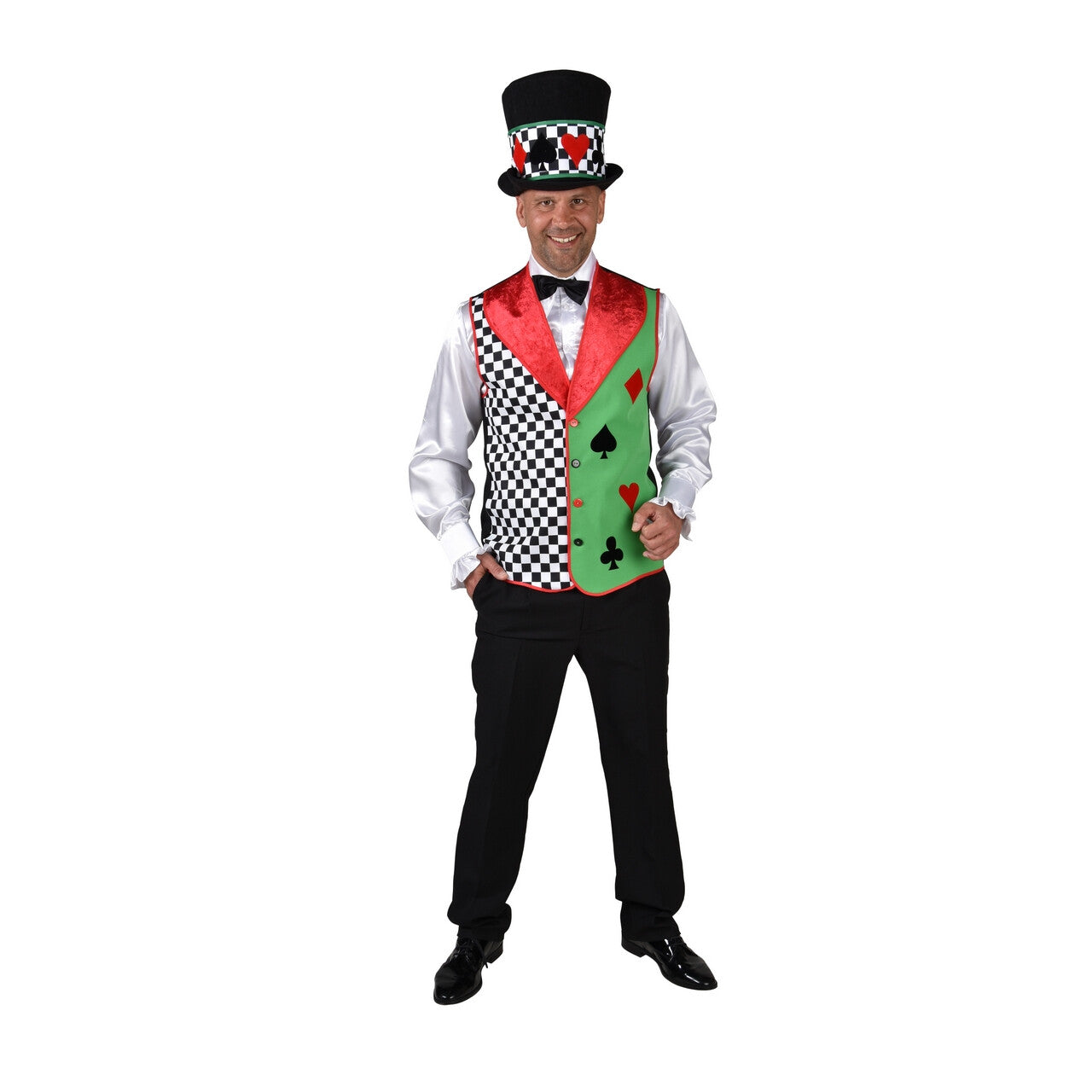 Op deze afbeelding zie je een Kostuums, van het merk Magic By Freddy's. Poker Tafel Kaartspel Gok Vest Man