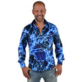 Donder En Bliksem Blauwe Blouse Man
