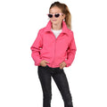 Felle Pink Ladies Grease Jas Donkerroze Meisje
