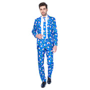 Op deze afbeelding zie je een Kostuums, van het merk Suitmeister. Winter Christmas Blue Snowman Opposuit Kostuum