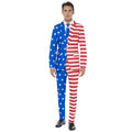 USA Flag Patriot Opposuit Man Kostuum