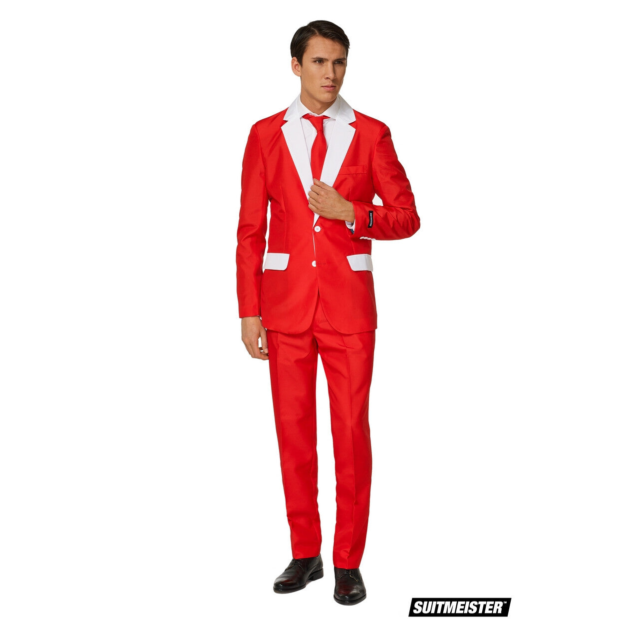 Op deze afbeelding zie je een Kostuums, van het merk Suitmeister. Incognito Kerstman Gaat Op Chic Kostuum