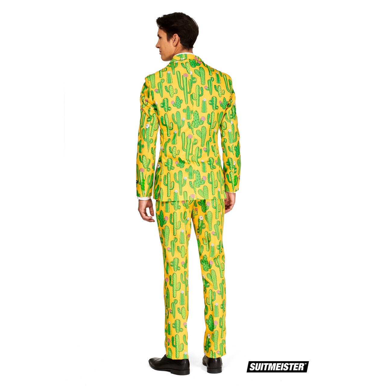Op deze afbeelding zie je een Kostuums, van het merk Suitmeister. Sunny Yellow Cactus Man Kostuum