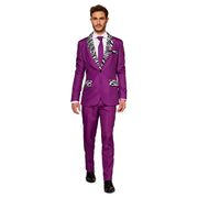Op deze afbeelding zie je een Kostuums, van het merk Suitmeister. Smaakvolle Pooier Met Zebra Accenten Pimp Man Kostuum
