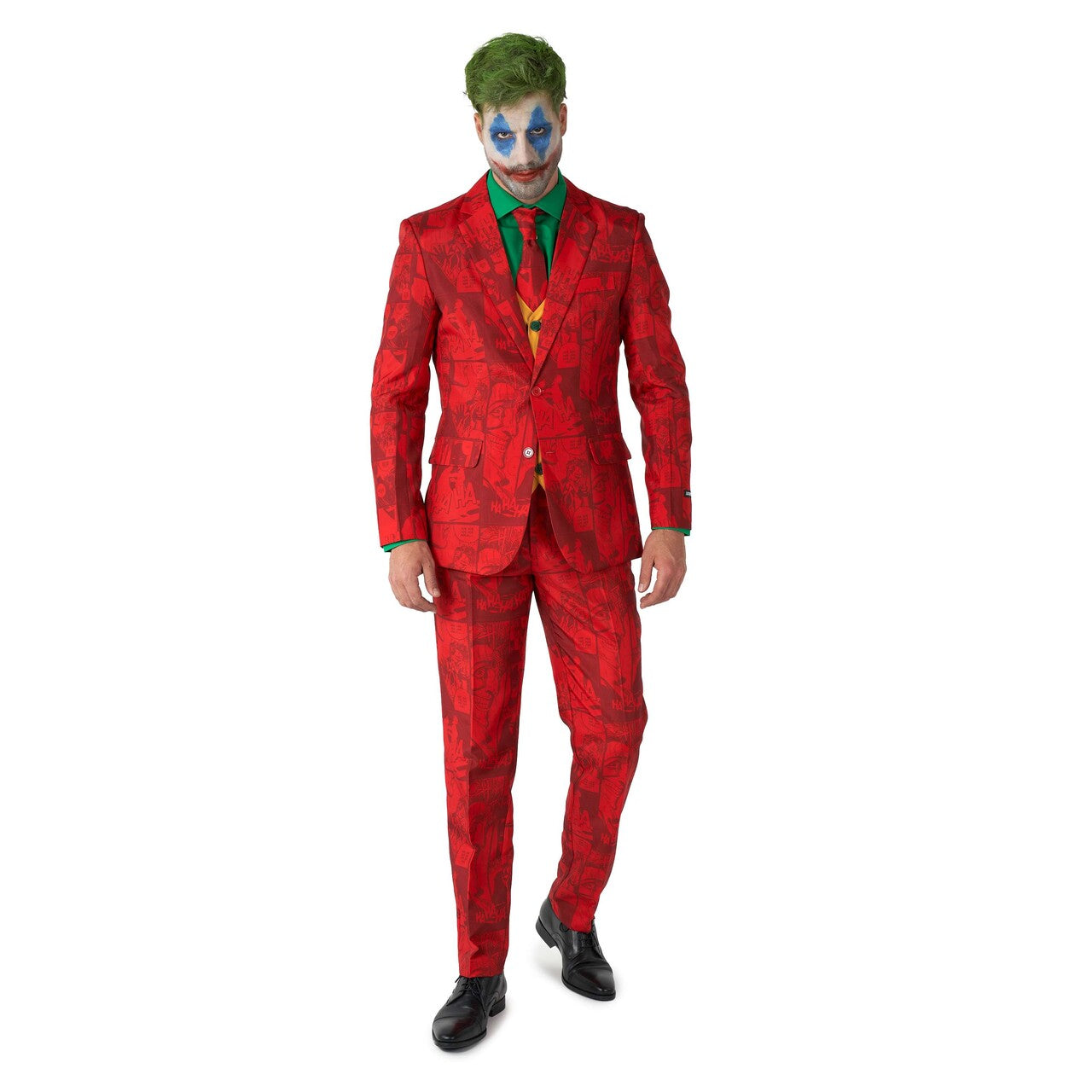 Op deze afbeelding zie je een Kostuums, van het merk Suitmeister. Scarlet Joker™ Man Kostuum