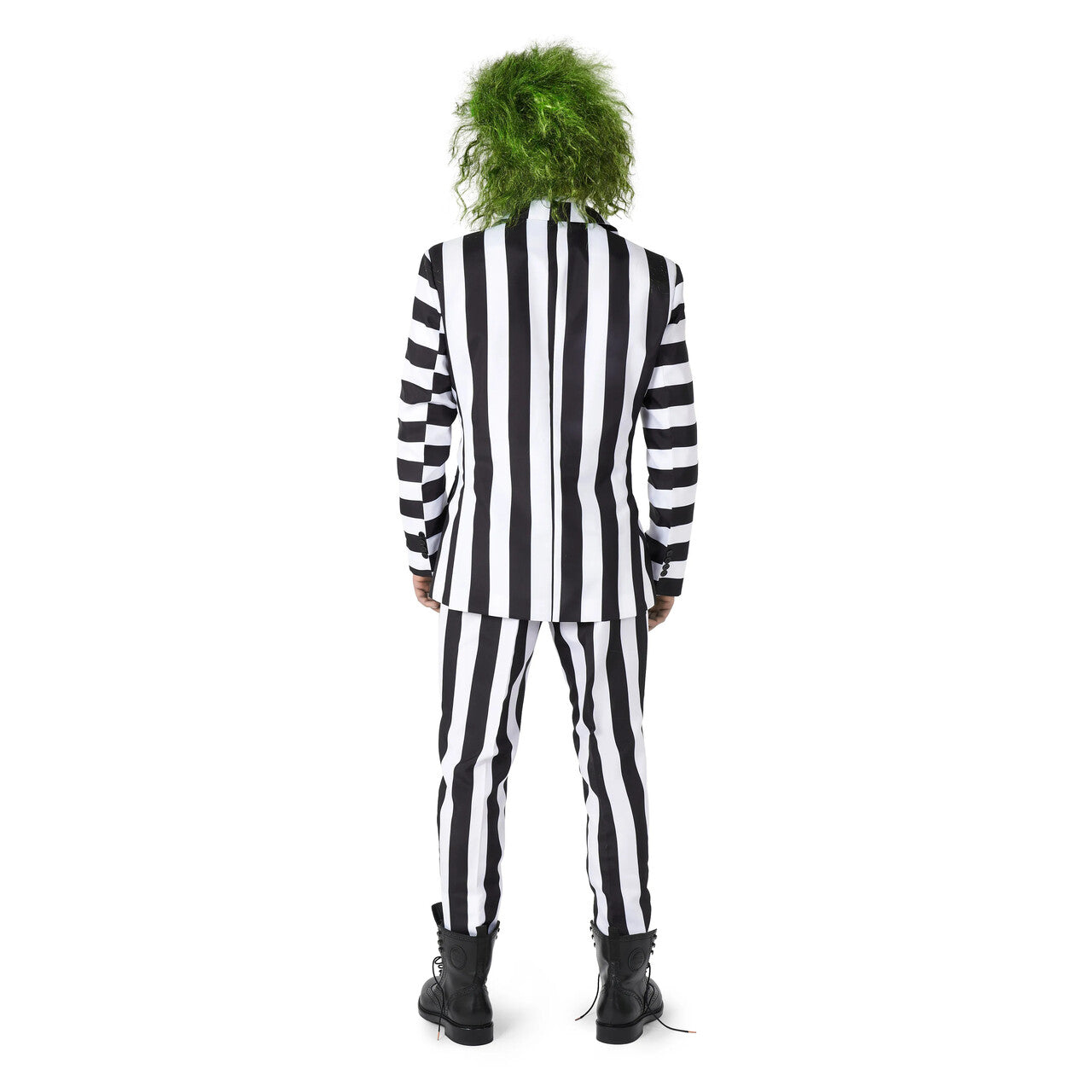 Op deze afbeelding zie je een Kostuums, van het merk Suitmeister. Beetlejuice White Stripes Man Kostuum