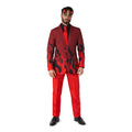 Flaming Red Devil Man Kostuum