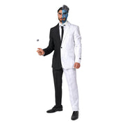 Op deze afbeelding zie je een Kostuums, van het merk Suitmeister. Black Or White Two Face Man Kostuum