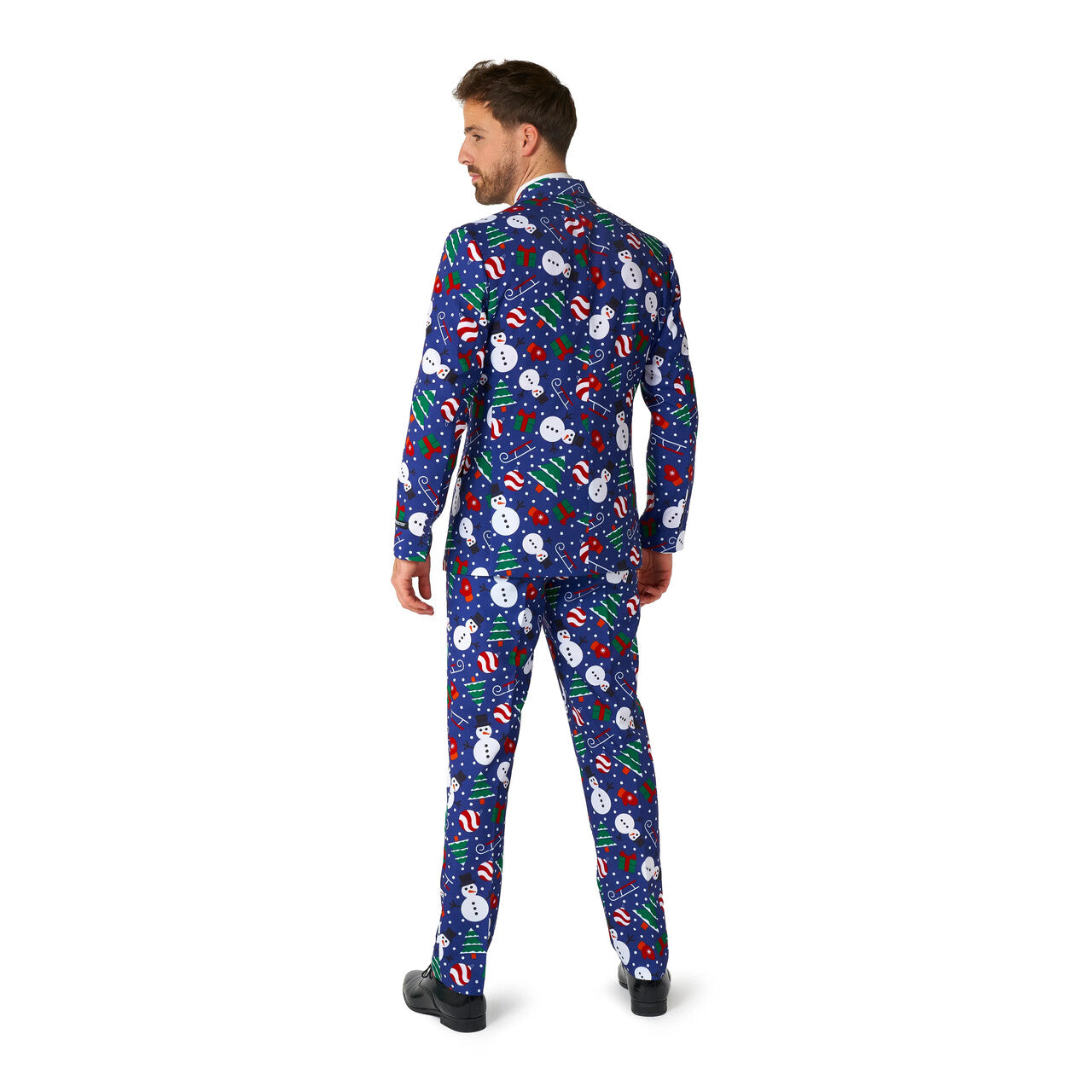 Op deze afbeelding zie je een Kostuums, van het merk Suitmeister. Christmas Snowman Blauw Kostuum