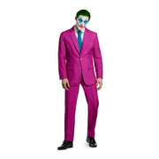 Op deze afbeelding zie je een Kostuums, van het merk Suitmeister. Chique Ruby Red Joker Man Kostuum