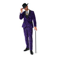 Purple Pimp Tiger Soft Fleece Man Kostuum