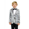 Boys Sequin Silver Jongen Kostuum