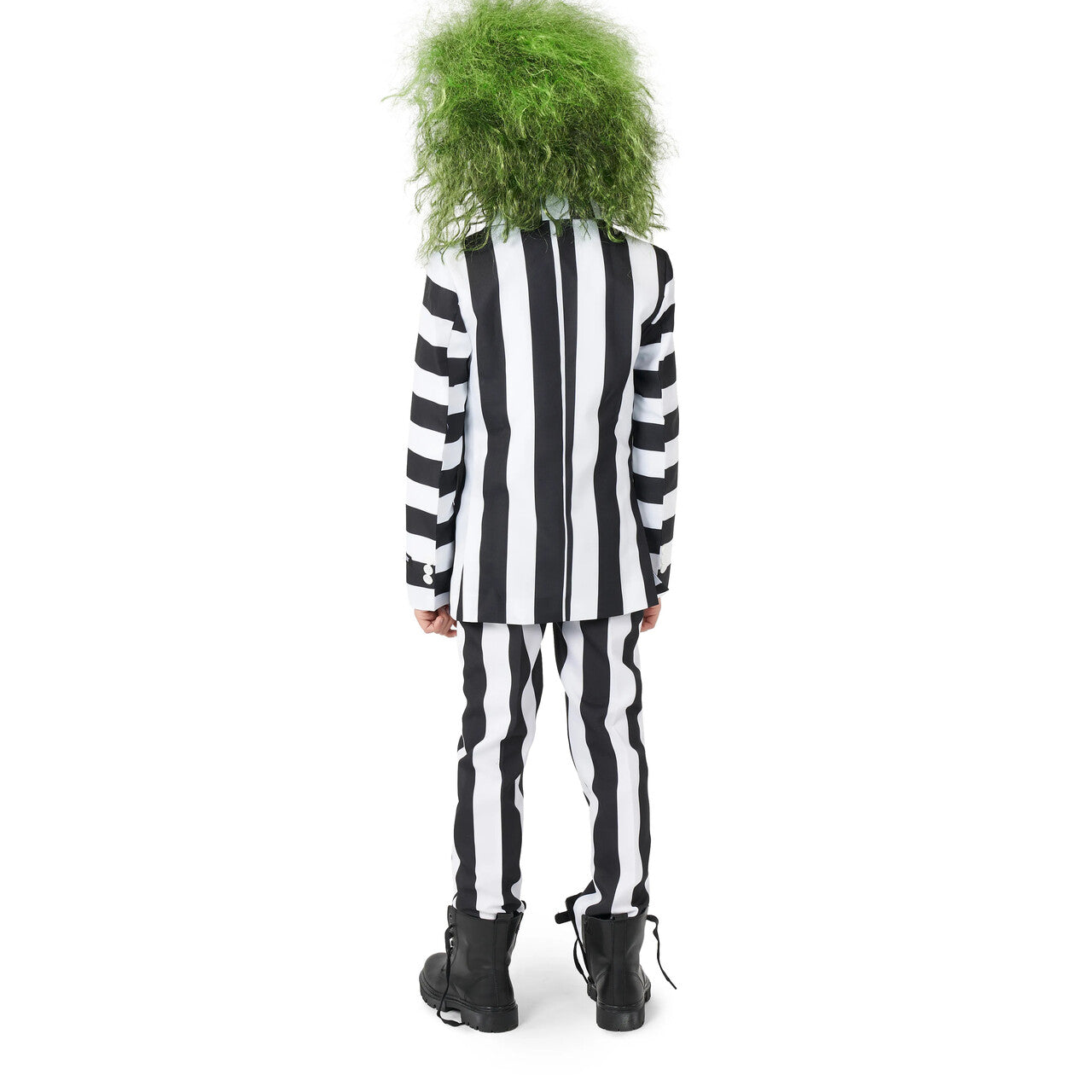 Op deze afbeelding zie je een Kostuums, van het merk Suitmeister. Boys Beetlejuice White Stripes Jongen Kostuum