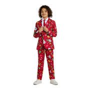 Op deze afbeelding zie je een Kostuums, van het merk Suitmeister. Boys Christmas Red Icons - Light Up Jongen Kostuum
