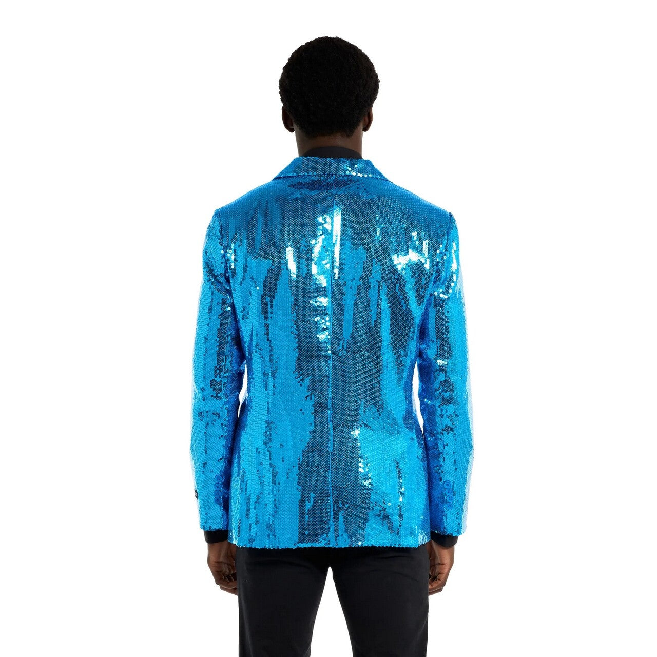 Op deze afbeelding zie je een Kostuums, van het merk Opposuits. Sequins Blue Blazer Man