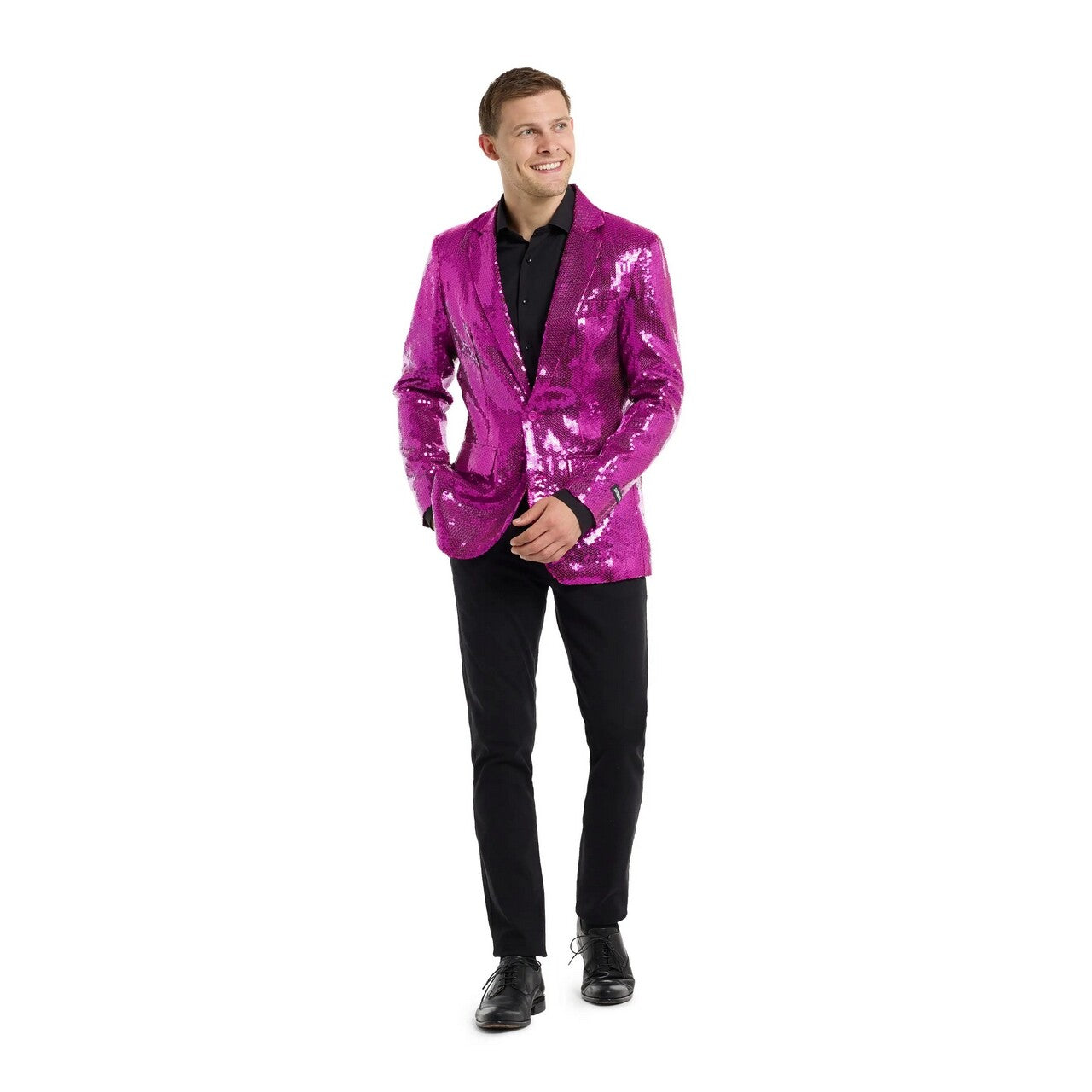 Op deze afbeelding zie je een Kostuums, van het merk Opposuits. Sequins Pink Blazer Man