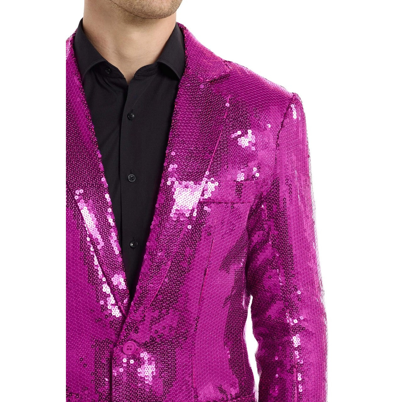 Op deze afbeelding zie je een Kostuums, van het merk Opposuits. Sequins Pink Blazer Man