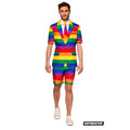 Uitgesproken Kleurrijk Regenboog Zomer Man Kostuum